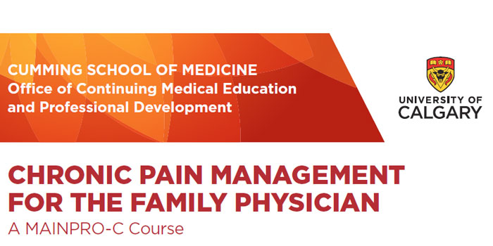 Register now: Chronic Pain Management Course for Family Physicians – The Alberta Rural Physician Action Plan