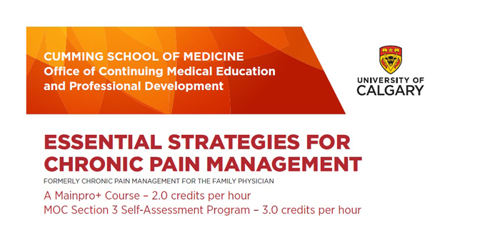 Register now: Essential Strategies for Chronic Pain Management – The Alberta Rural Physician Action Plan