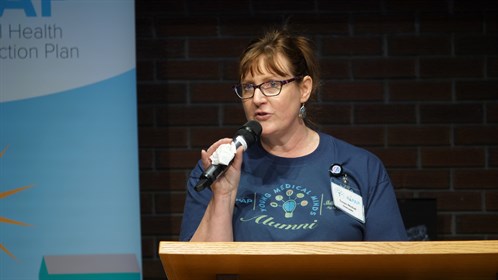 Susan Nichol, Chris's spouse was one of the speakers at the award presentation.